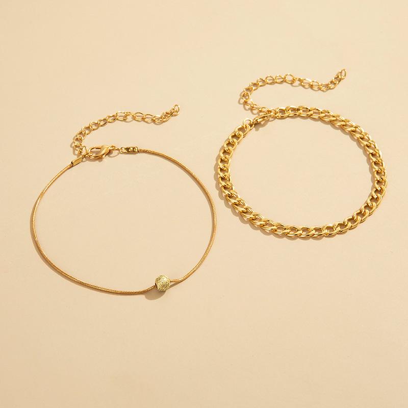 Fashion Multi-layer Anklet Women's Combination Set Anklet Foot Decoration, Simple Transfer Bead Anklet 2