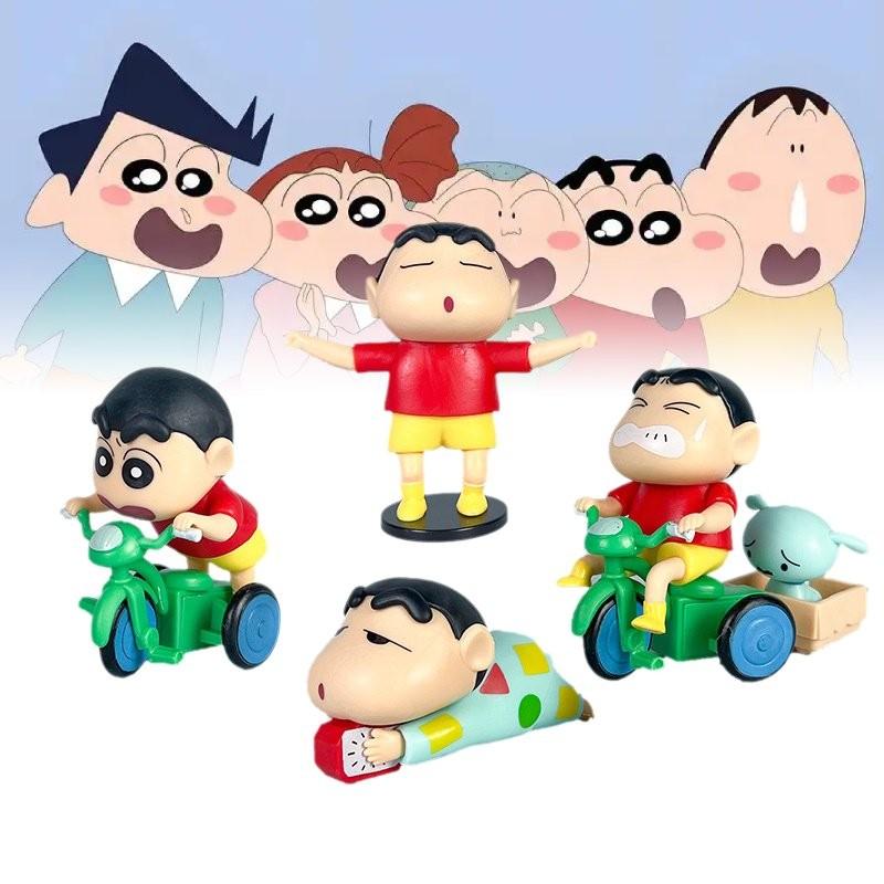 Adorable Crayon Shinchan Pvc Figurine Set Cute Cartoon Blind Box Collection