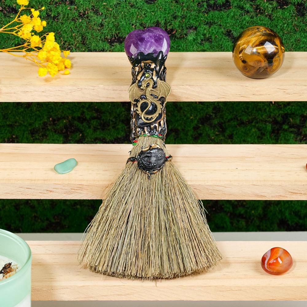 Handmade Witch Broom Spiritual Handmade Ritual Broom Ritual Magic Magic Broom  Halloween Decor