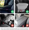 Upgraded Microfiber Leather Car Center Console Armrest Cover Cushion | with 2 Storage Bags Pink Interior Accessory