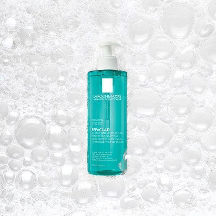 Gel Purifiant Micro-Peeling - La Roche Posay - Effaclar - 400ml - Peaux grasses - Sans alcool