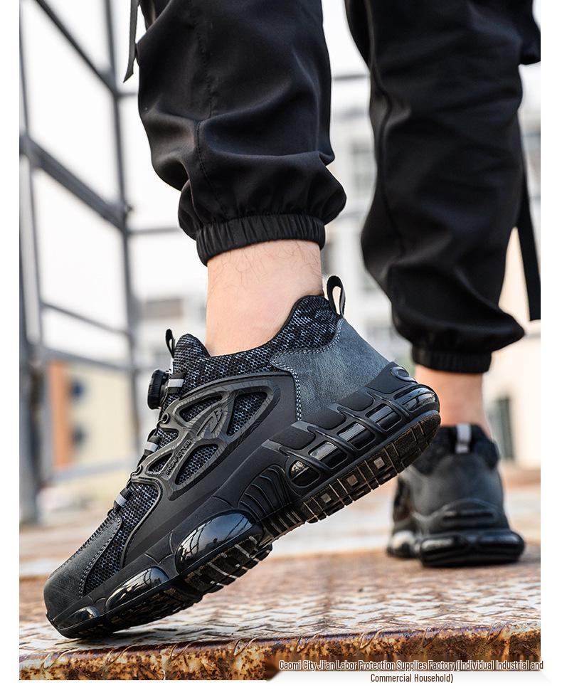 Lightweight Anti-Smash & Anti-Puncture Safety Work Shoes - Comfortable, Durable, and Ideal for Long Hours.