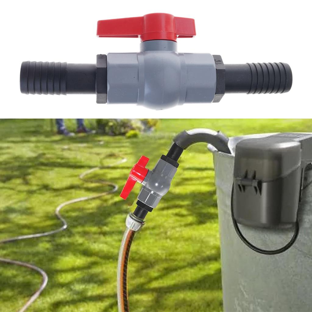 PVC Pool Valves 40mm Thread 32mm Barbed Hose Adapter for Water Control In Irrigation Systems