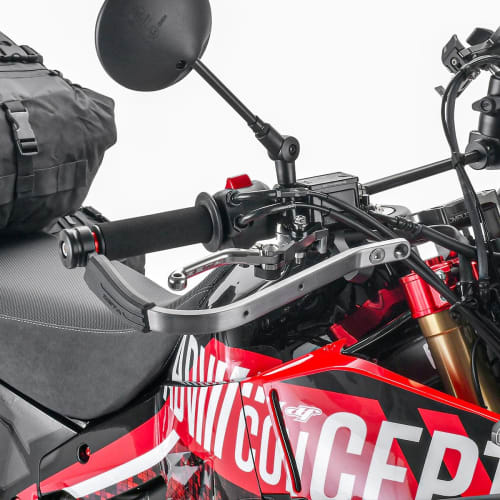 ZETA RACING CRF250L/(S)/RALLY/(S)(MD47) '21-23 Adventure Armor Handguard Titanium Color 3 Types of Installation Methods High Rigidity Aluminum Alloy P