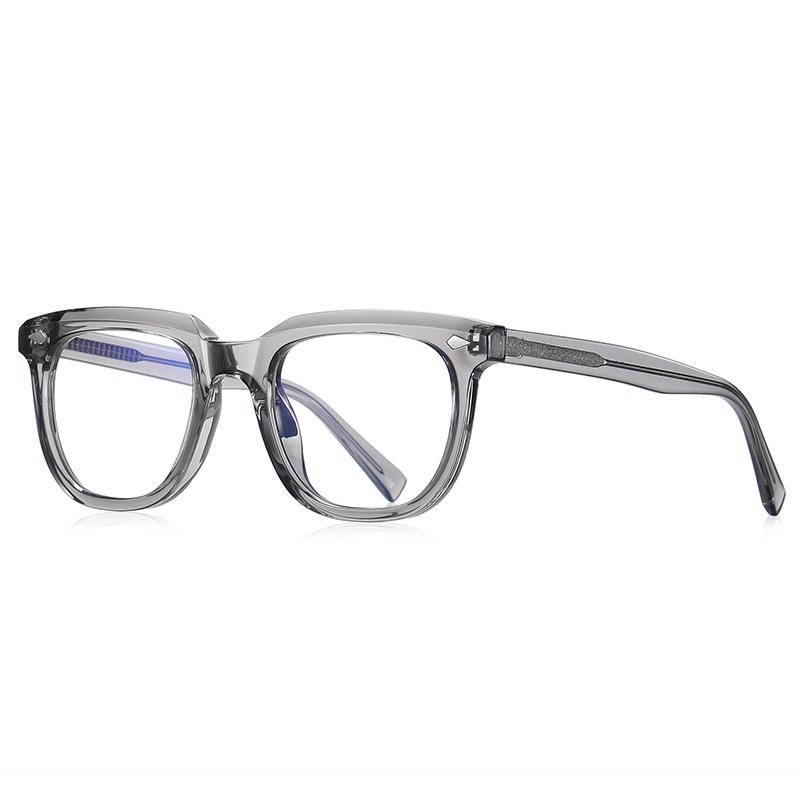 

Retro Rivets Leopard Frame Square Miopia Hombre Blue Light Blocking Shortsighted Prescription Glasses 0 -0.5 -0.75 To -6.0 0