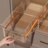 Length Adjustable Retractable Drawer Organizer Right Angle Drawer Storage Box  Deep Cabinet