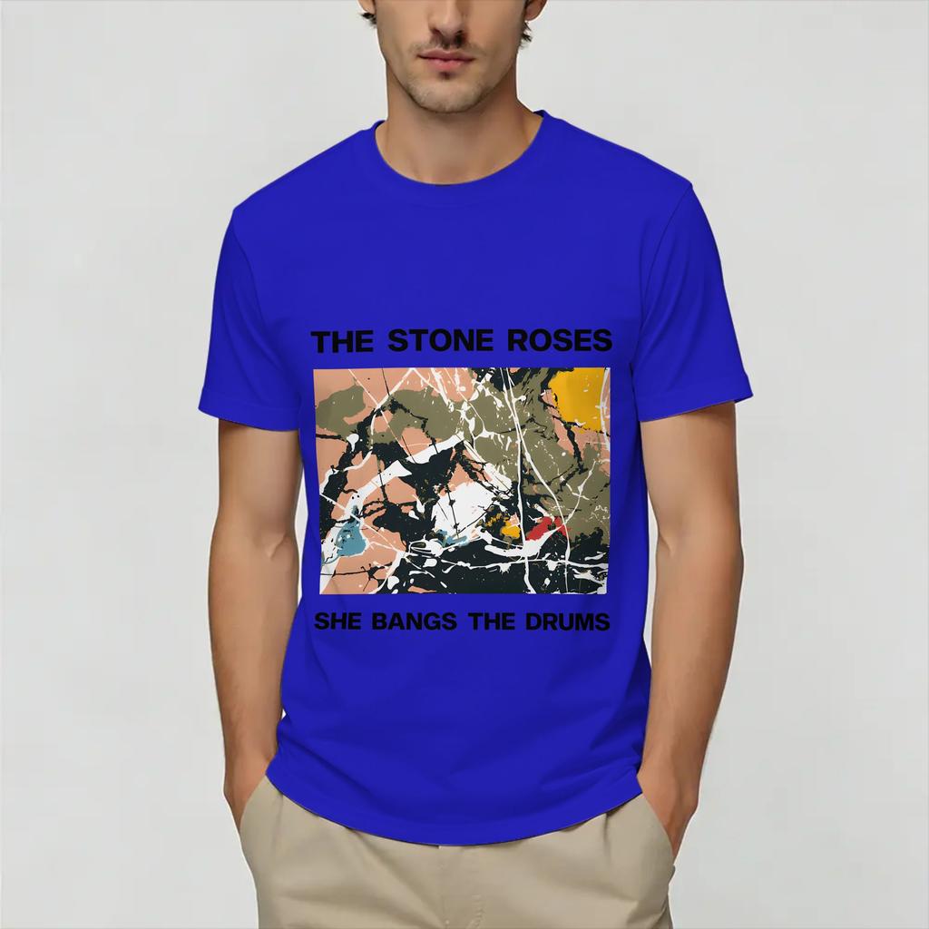 Vintage TShirt Summer The Stone Roses Hip Hop T Shirts Cotton Tee Shirt for Unisex Awesome Cheap Short Sleeve Tees