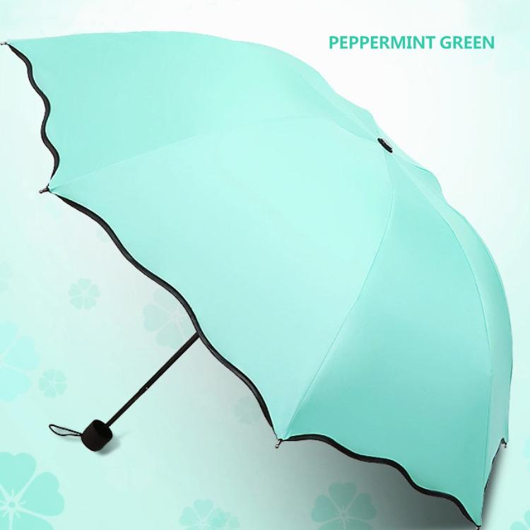 Minimalist 3-Folding Manual Sun Protection Umbrella with 190T Nylon Fabric for Summer
