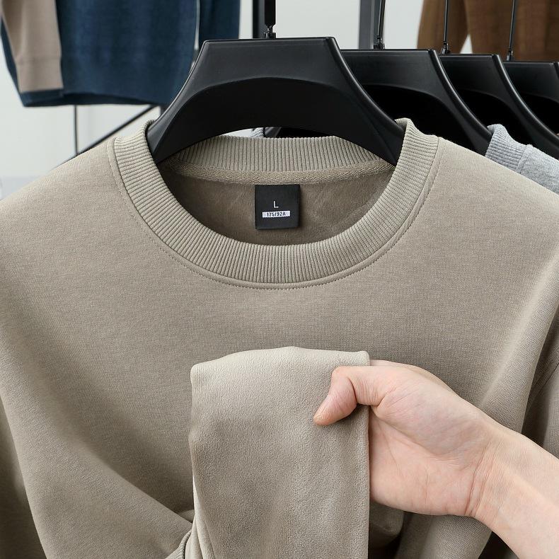 Unisex Velvet-Lined Cotton Hoodie: Warm, Skin-Friendly, Solid Color
