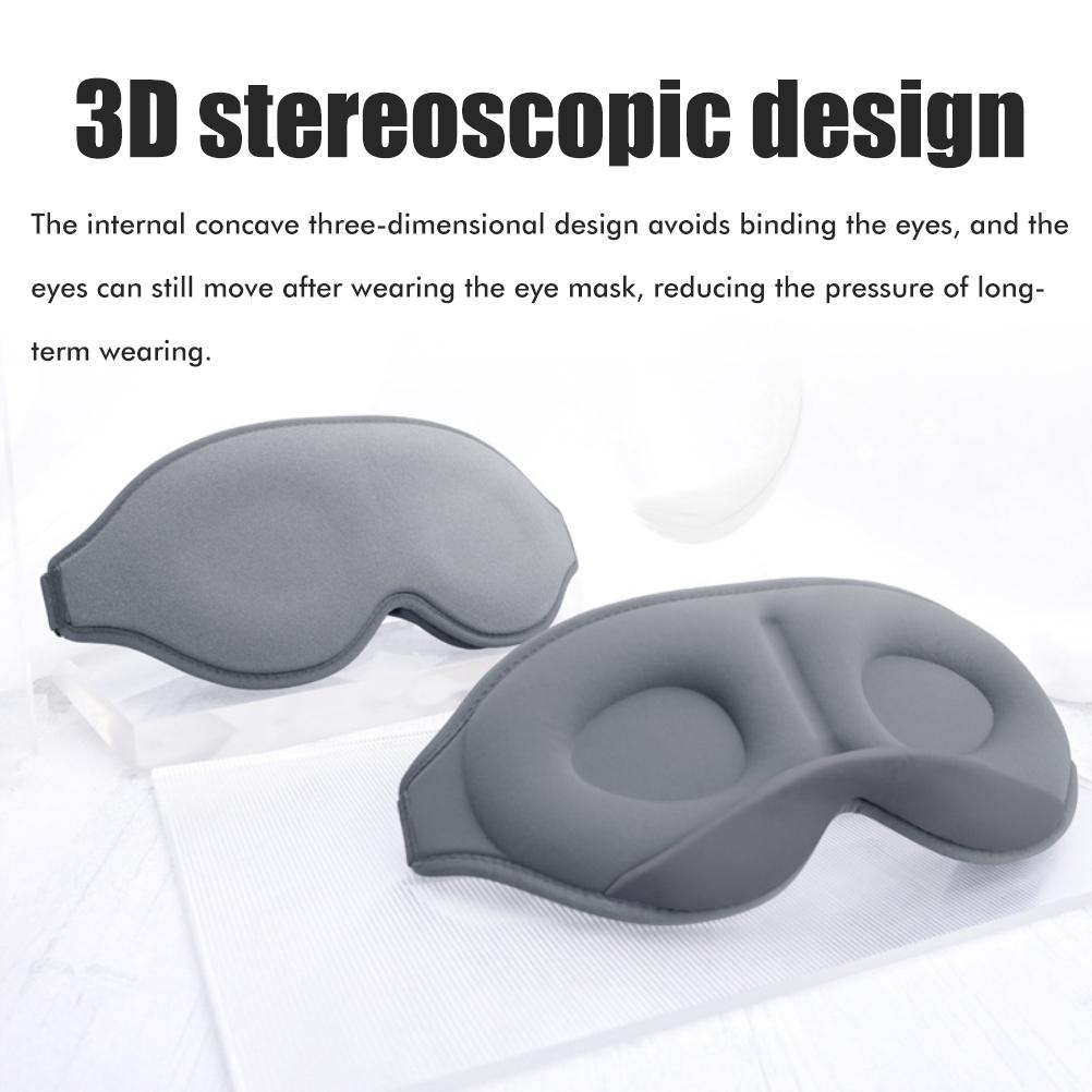3D Sleep Eye Patch 3D Contoured Cup Concave Molded Blindfold Sleeping Patches Light Blockout Soft Eye Shade Cover for