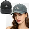 New Cartoon Cute Elephant Embroidery Washed Retro Baseball Cap Men's and Women's Casual Outdoor Shade Cap