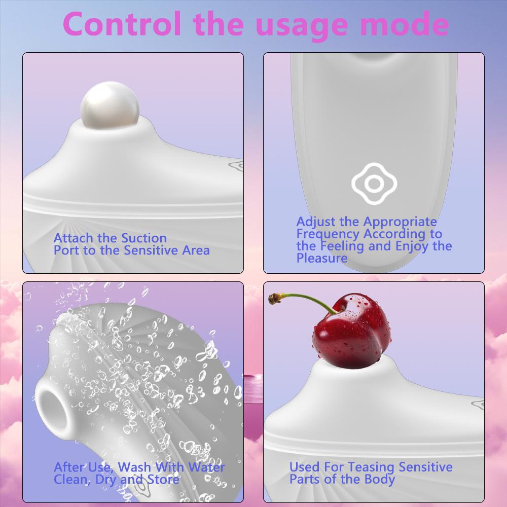 Shell Design Clitoris Suction Vibrator Nipple G Point Stimulator Portable Sucker Oral Vacuum Sex Toys Goods For Adults 18