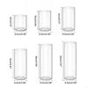 62KD Handcrafts Glass Vase Glass Cylinders Vase Glass Holder Beautiful Pattern for Florals Arrangements and Gifting