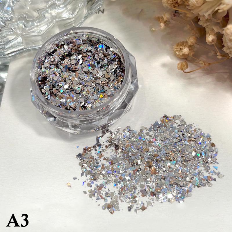 1Box Mini Sparkling Star Nail Glitter Sparkling Pentagram Nail Decoration Nail Salon Design Accessories DIY Nail Art Design