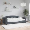 VidaXL Daybed with Mattress, Sofa Bed, Guest Bed, Bedroom Furniture Living Room, Modern, Dark Grey 3197285