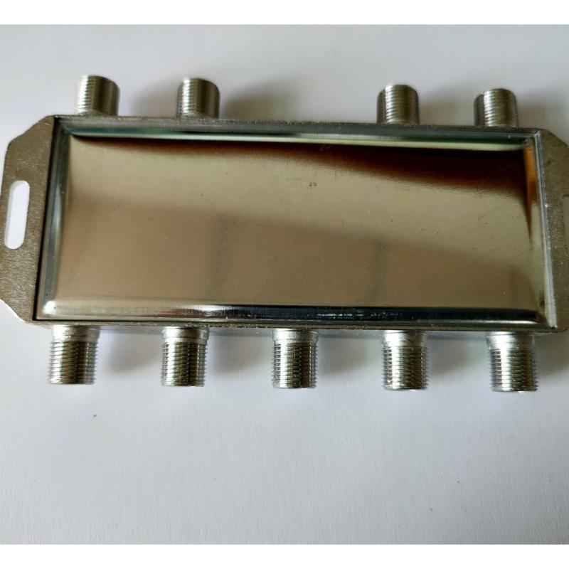 Professional 8 Input 1Output Satellite TV Signal Switching With Plating Design For Satellites TVs & Security Systems
