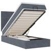 VidaXL Cadre de lit ottoman avec matelas gris foncé 90x190 cm velours, cadre de lit, cadre de lit rembourré, cadre de lit 3313440
