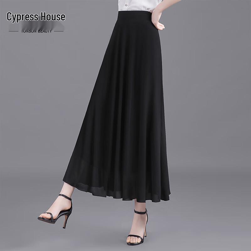 Women s High-Waisted A-Line Midi Skirt L