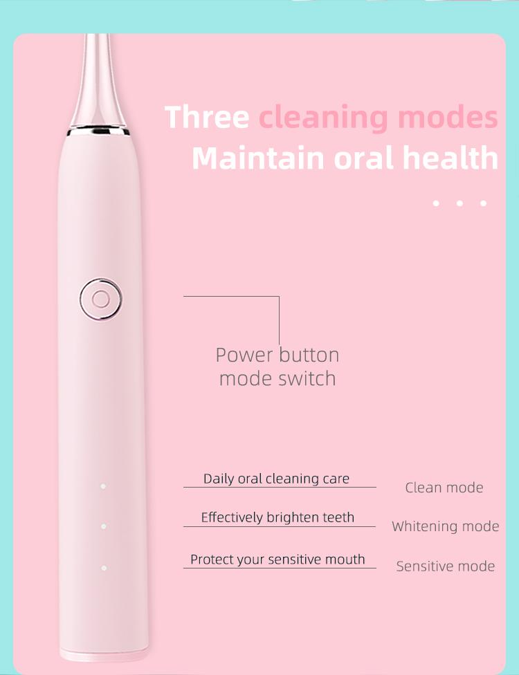 Baolijie SN302 Intelligent Electric Toothbrush Acoustic Wave Type with Dupont Soft Hair for Adults