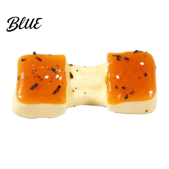 Food Stress Reliever Simulated Squeeze Toy Anxiety Relief Stretchy Rice Cake Triangle Cheese Portable Fake Decompression Tools Kids