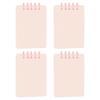 4Pcs Twin-Wire Binding Notepads 160Pages Lined Pocket Notepads Wirebound Writing Pad Small Notebook for Writing Drawing