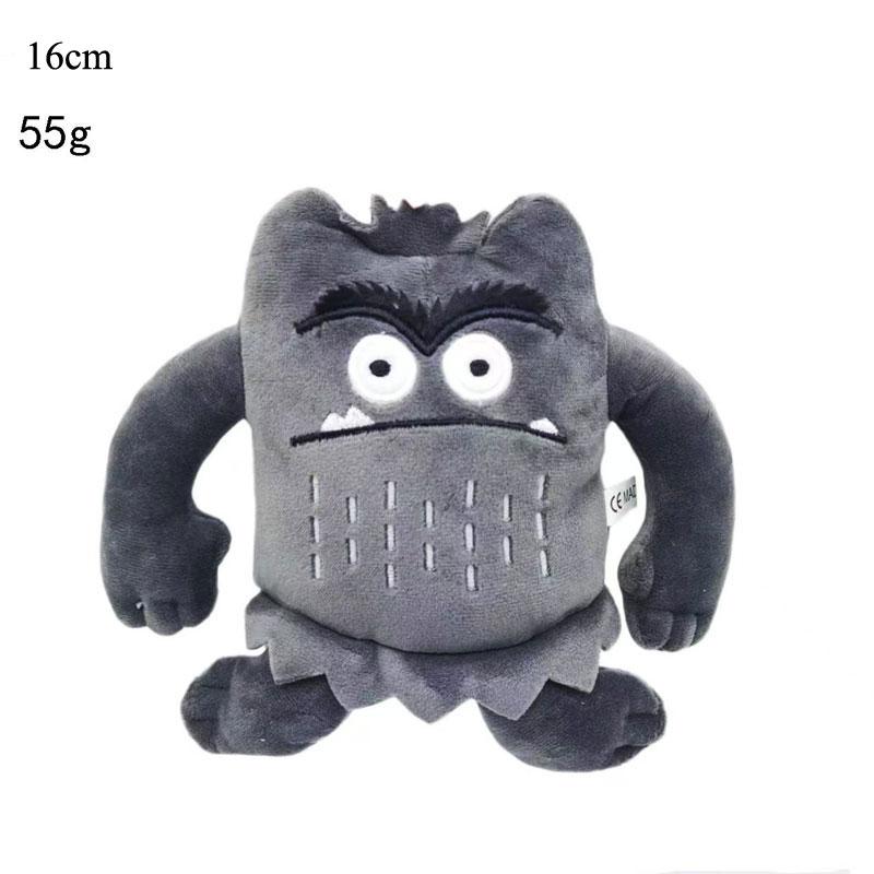 

6 Colors The Color Monster Plush Dolls Cute Education Story Colorful Monster Stuffed Toys 1pcs/pack 15cm серый