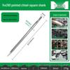 Electric Hammer Drill Bit Set: Square/Round/Hex Shanks, Ultra-Thin Flat/Point Chisel, Shovel, Slotted Wall-Cutting Chisel Head.