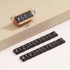 Wood Adjustable Number Letter Price Label Commodity, Wine, Tea, Beauty Products Display Plate Price Cube Tags
