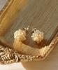 Alleun Silver 925 Freshwater Bold Pearl Earrings Popcorn