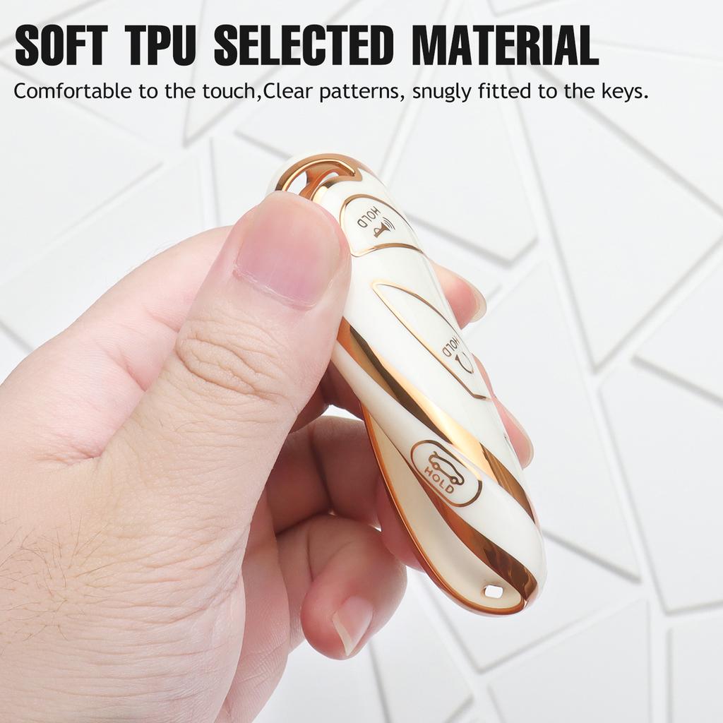 5Buttons Tpu Car Key Case Cover Keychain For Hyundai Tucson Santa Fe Mx5 Kona Ev Grandeur Gn7 Ioniq 6 Accessories