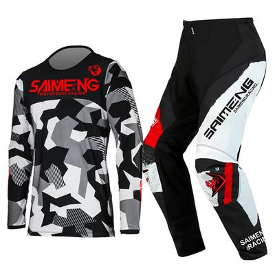 Motocross Gear Set for Kids Youth Jersey Pant Kits Child Green Motorcycle Black 3 4 5 6 7 8 9 10 Year Off-road Suit Blue Orange Enduro Cross Boy Girl