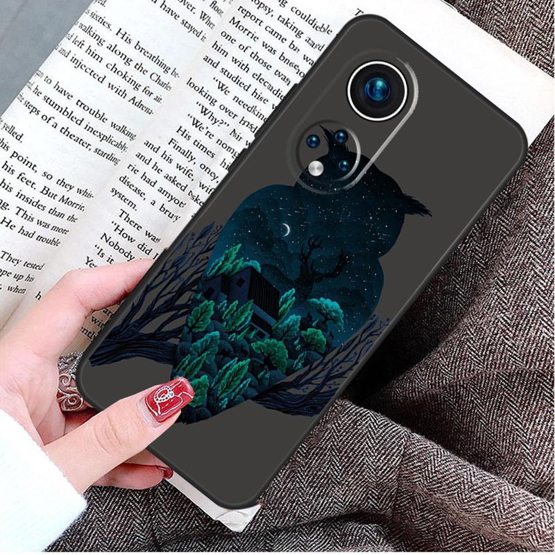 Owl Watercolor Animal Case For Honor Magic 8 5 6 7 Lite Honor 200 400 Pro 50 70 90 X9d X9b X9c X9a X8c X8b Win RT