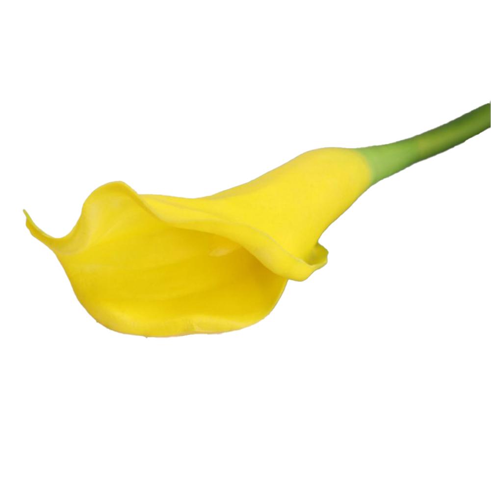 Easter Lily Decoration Artificial Calla Lilies Bendable Green Stems High-quality Silk Large Flower Heads Natural Appearance