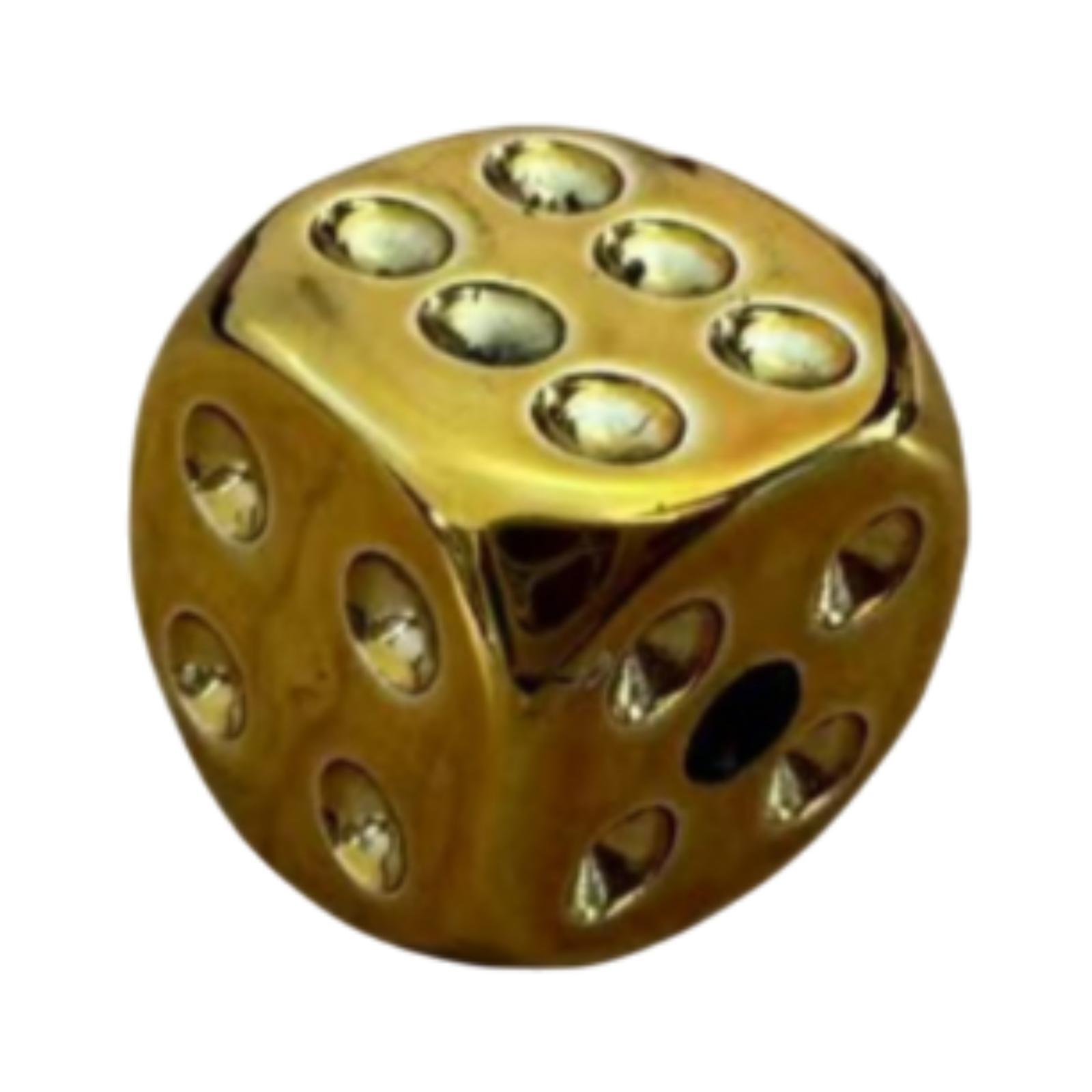 Guitar Control Knob with Wrench Electric Guitar Bass Accessories Potentiometer Control Knob Dice Shaped Volume Control Knob золотой