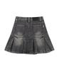 Ordinary Holiday Low Denim Midi Skirt [Gray]