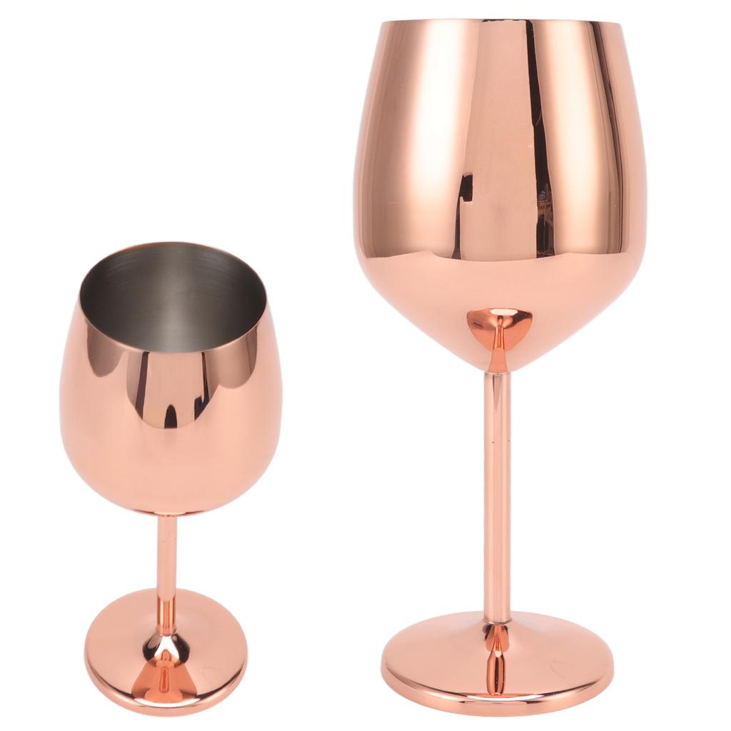 Metal Wine Glass Champagne Glass Cup Stainless Steel Cold Insulation Home Decoration