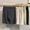 New Elastic Quarter Pants Men's Shorts Summer Thin Ice Silk Loose Trousers Casual Straight Pants