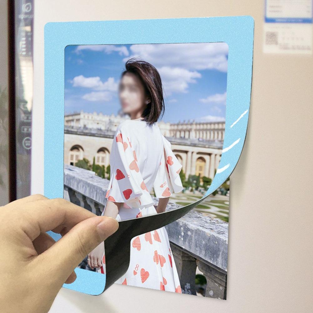 Photo Frame Magnets Holds Orange/pink/white/black PVC