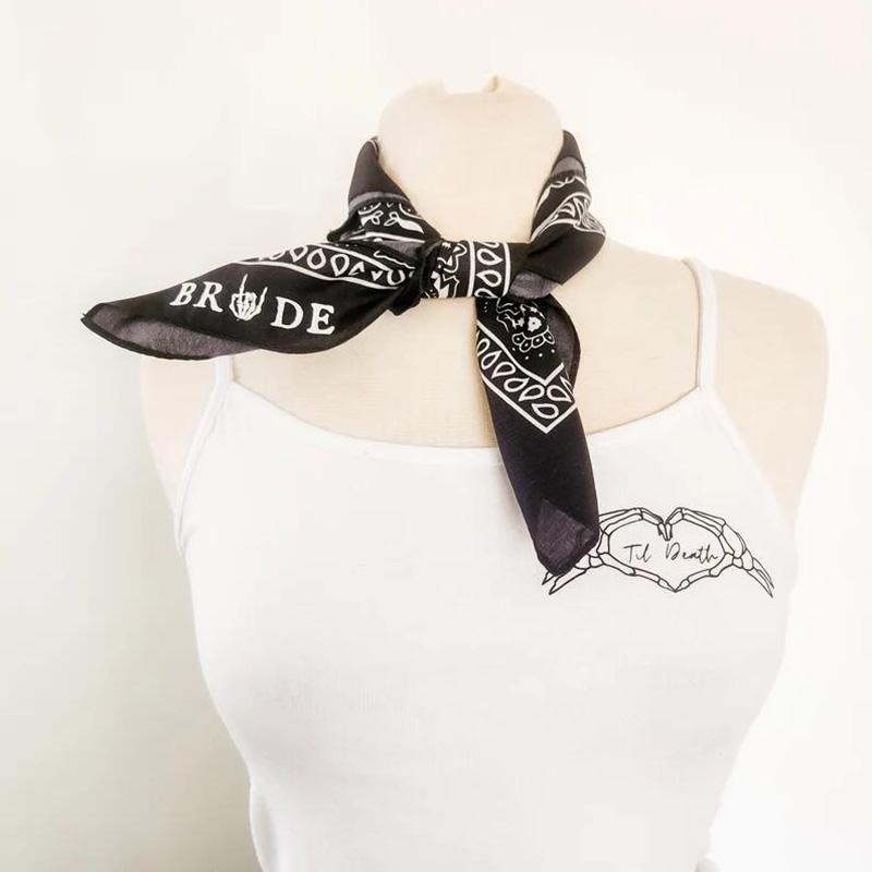 Disco Cowgirl Bandana Braut oder Stirb Bis dass der Tod uns scheidet Halloween Herbst Nashville Junggesellinnenabschied Brautparty Nash Bash Geschenk