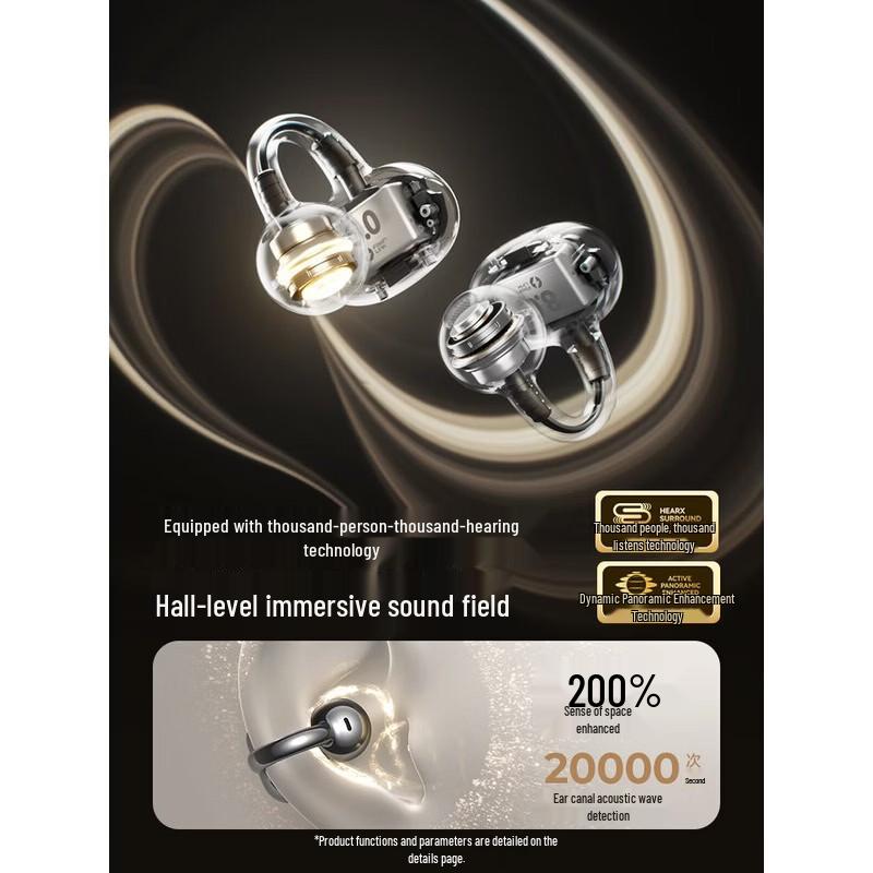 SANAG S8S AI Bone Conduction Clip-on Bluetooth Earphones