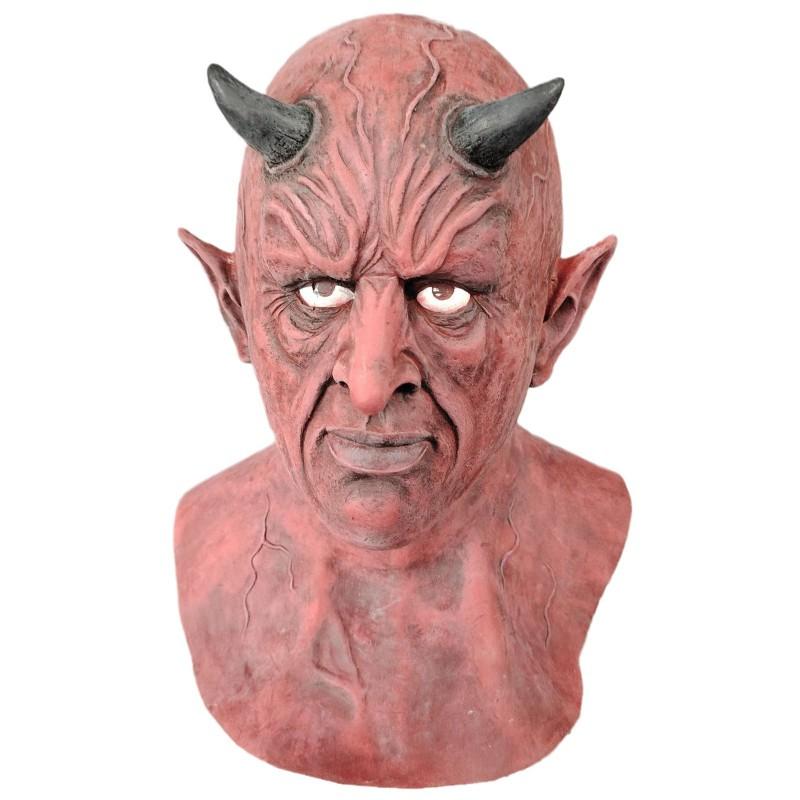 Halloween Full Face Devil Horn Mask Latex Horror Cosplay Costume Party Haunted House