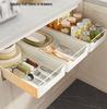No-Install Spice Rack & Drawer Basket for Under-Sink Kitchen Storage
