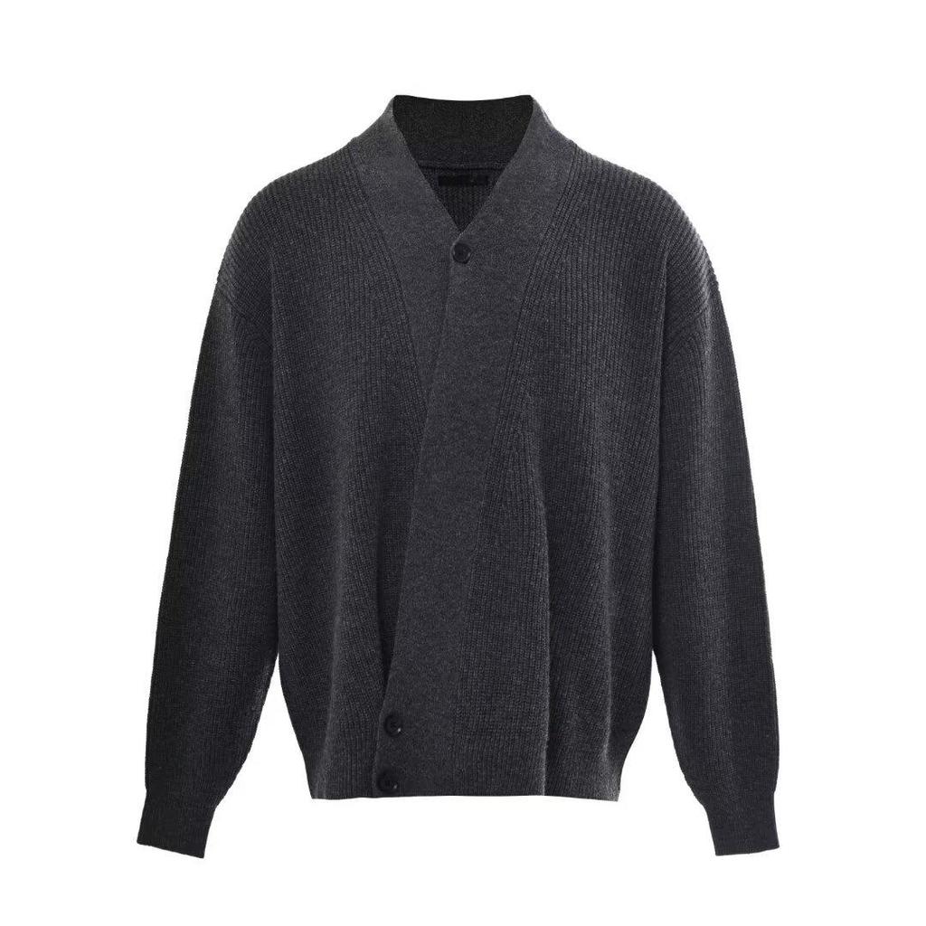 Harajuku Men's Casual V-Neck Knitted Cardigan Sweater