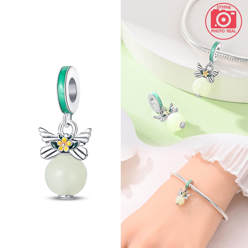 New Copper Colors Luminous Glass Planet Pendants Fits Copper Colors Genuine Bracelet DoItYourself Birthday Jewellery Gifts