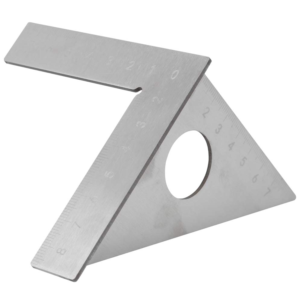 2pcs 3D Multi-Angle Measuring Ruler, 45/90 Degree Stainless Steel Woodworking Square Protractor,Drawing Line Ruler, Miter Triangle Ruler Measuring