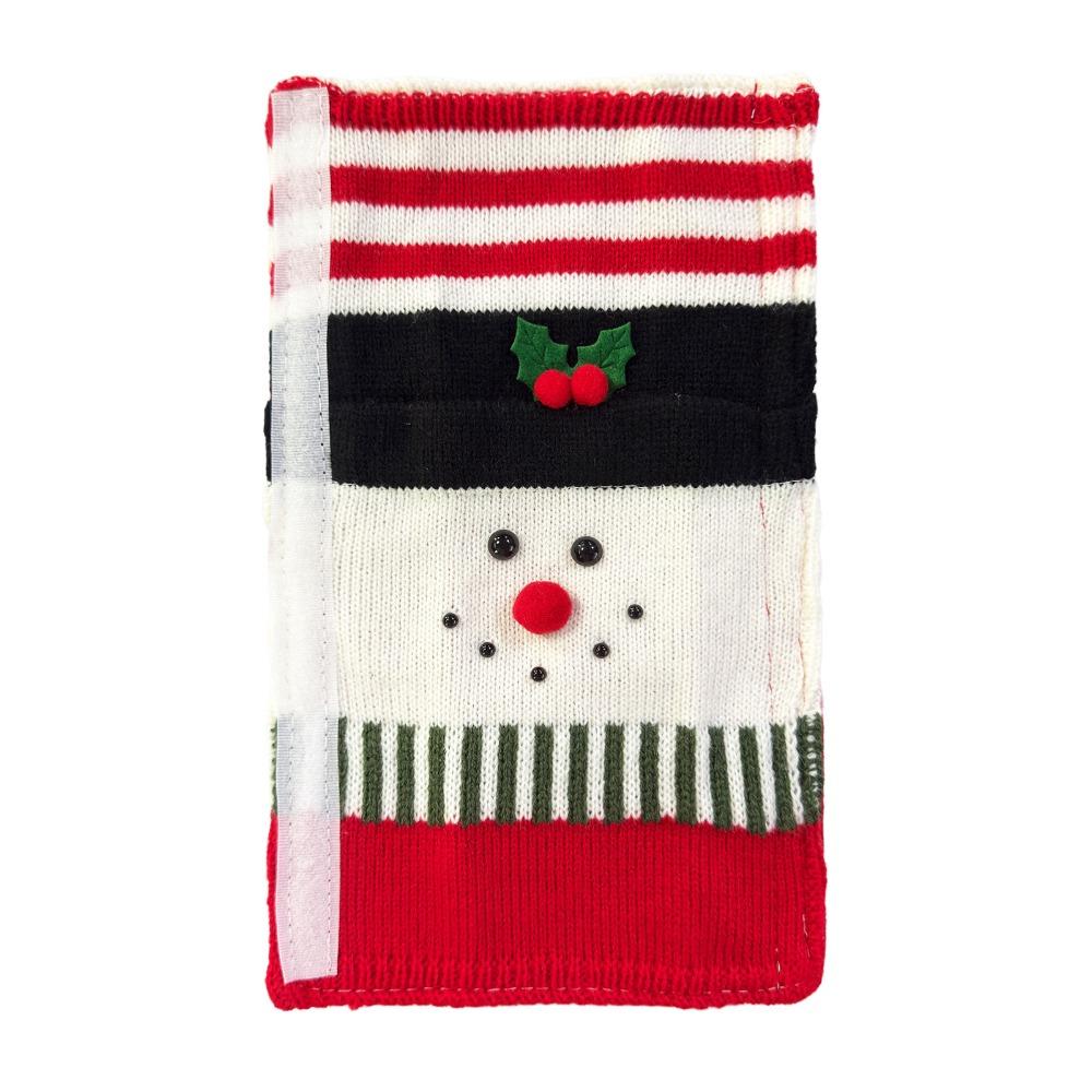 Snowman Refrigerator Door Handle Covers Christmas Microwave Oven Handle Covers  Festive Decorative