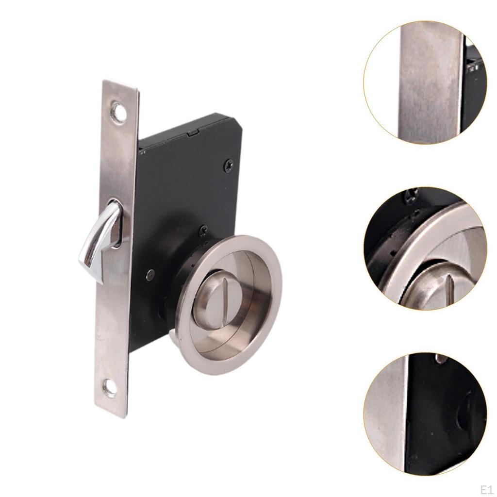 Türschloss Beschläge Knauf Zimmertürriegel Verschleißfest Rund Privatsphäre für Eingang Badezimmer Tor