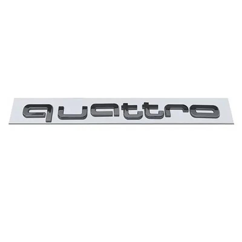 ABS Car Front Badge Decals for B Quattro RS4 RS5 Q3 S3 A3 A5 RS3 RS6 A1 Q5 Q2 S5 RS7 Trunk Emblem Logo Stickers Accessories