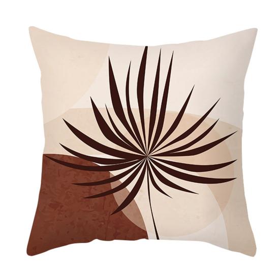 

Pillow Case Fade-resistant Breathable Lightweight Chic Invisible Zipper Square Cover Home Decor E