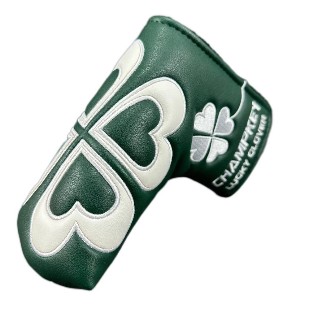 Four-Leaf Clover Putter Set - White & Green Golf Essentials